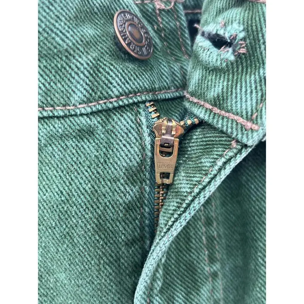 Levi’s 560 Vintage Green Jeans Made in USA 36x30 Loose Fit‎ 90s Denim Pants